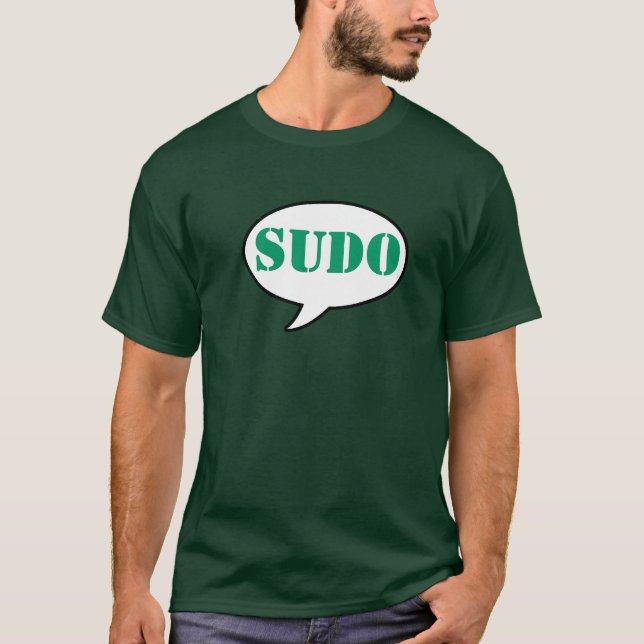 Digo la camiseta de Sudo (Anverso)