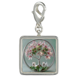 Dije Breloque bracelet Bijou Sakura Photo Maman Westie