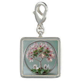 Dije Breloque bracelet Bijou Sakura Photo Maman Westie