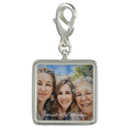 Dije Breloque de bracelet Bijou Bonne Fête Maman