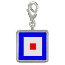 Letra náutica W "whisky " de la bandera