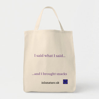 Dije lo que dije, traje snacks Bolsa de mano