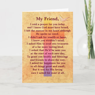 Dije un rezo -- tarjeta de felicitación