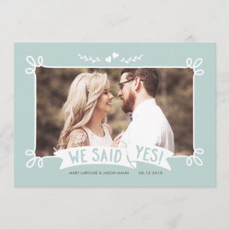 Dijimos Sí | invitación de boda fotográfico