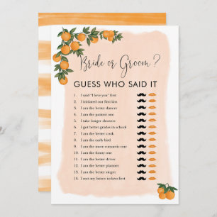 Dijo Que Dijo Que Briom Bridal Shower Game