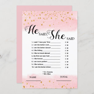 Dijo que dijo que la invitación al juego de novias