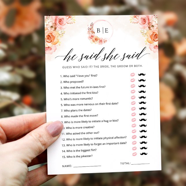 Dijo Que Dijo Tarjeta De Ducha De Novias De Verdor (Subido por el creador)