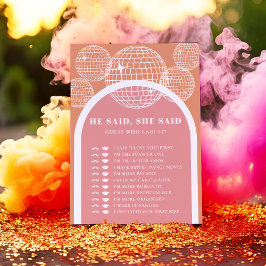 Dijo que dijo una tarjeta de juegos Retro Disco Ro