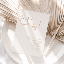 Dijo Que Sí, Invitación A La Ducha Bridal De Earth