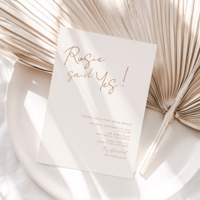 Dijo Que Sí, Invitación A La Ducha Bridal De Earth (Subido por el creador)
