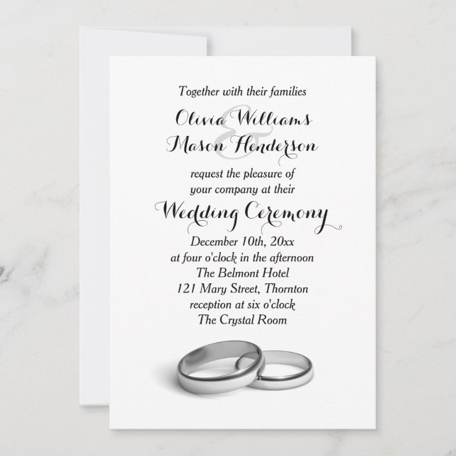 Dijo "Sí" Invitación a la boda (Anverso)
