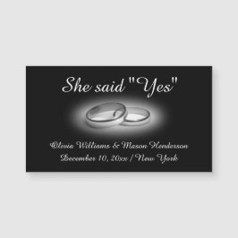 Dijo "Sí": "Salven el imán de la fecha en negro"