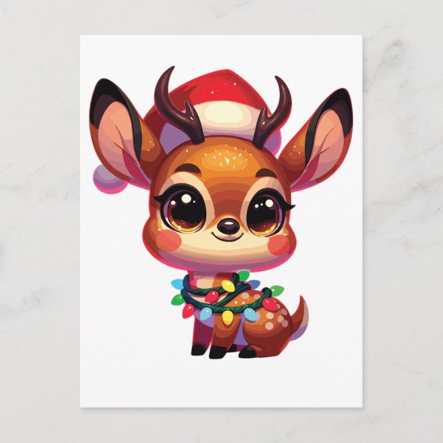 Dik-Dik Feliz Navidad Animales de Invierno Cute Di (Anverso)