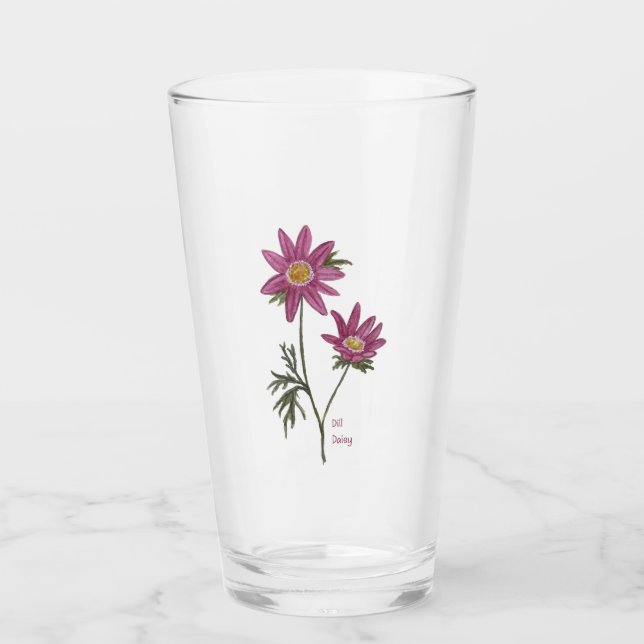 Dill Daisy Glass Tumbler (Anverso)