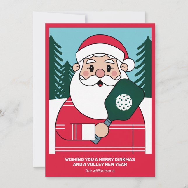 Dill pickle divertido de Navidad Santa Su texto pe (Anverso)