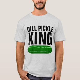 DILL PICKLE KING LA DIVERTIDA CAMISETA DE LOS HOMB