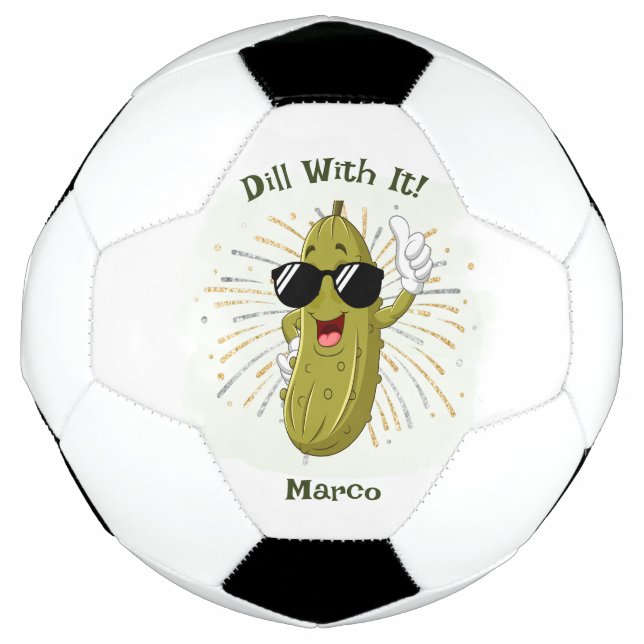 Dill Pickle, una pelota de fútbol personalizada (Anverso)