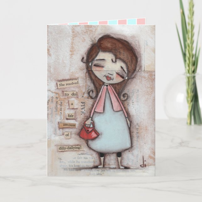 Dilly Dally - Tarjeta del Día de la Madre (Anverso)