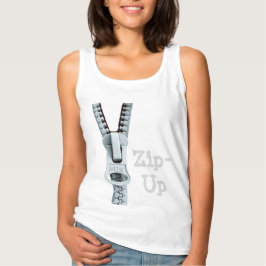 Dilo con camiseta Zip-Up Gris blanco de Zazz_it