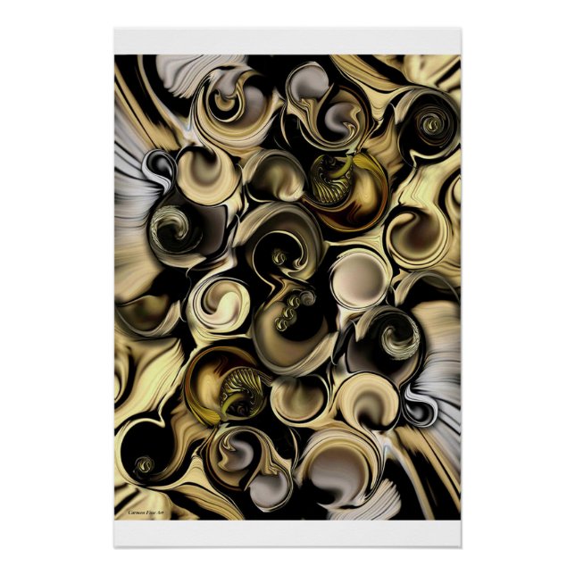 "Dimensión Vs Forma" Poster brillante (Anverso)