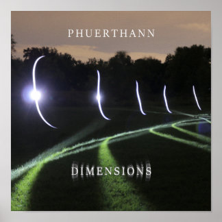 "Dimensiones" Álbum oficial Poster de arte de Phue