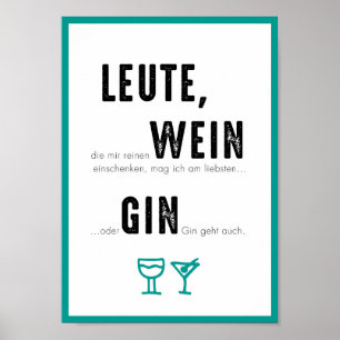 DIN A4 póster “GINEBRA VA TAMBIÉN "