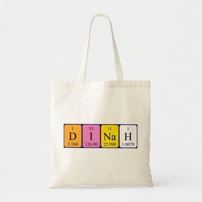 Dinah nombre de la tabla periódica de la bolsa (Frente)