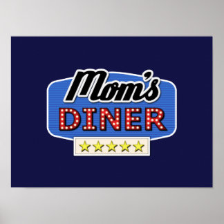 Diner de mamá - Poster de arte de la cocina de mam