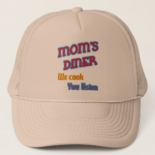 Diner de mamá te cocinamos Gorra gracioso