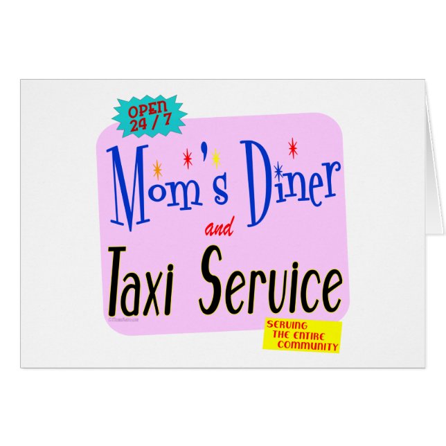 Diner y el servicio de taxi de las madres dicen (Anverso (Horizontal))