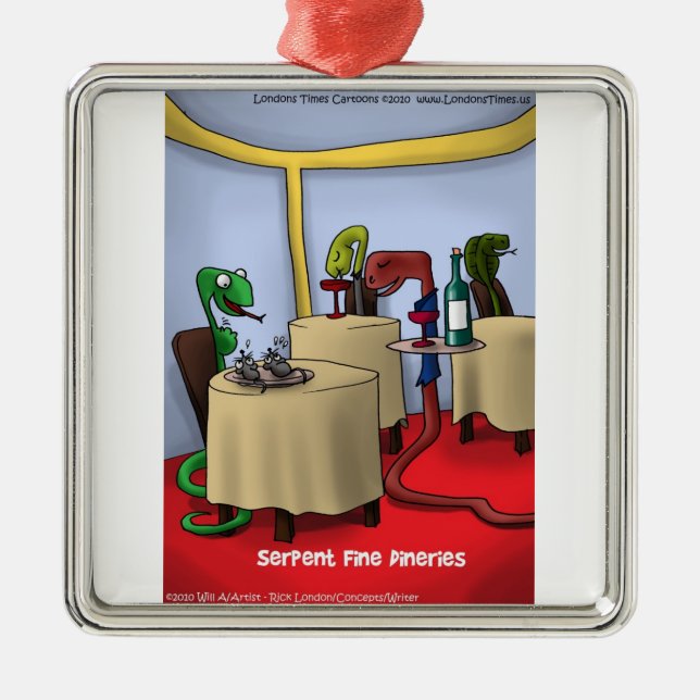 Dinerías de serpientes Ornamentos divertidos de Na (Frente)