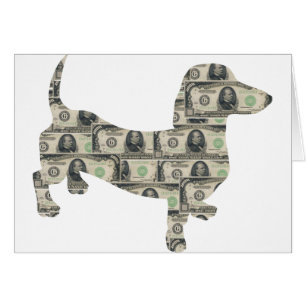 Dinero Dachshund Wall Street