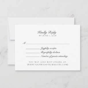 Dinero Viejo, Neutral/Transparente bg, Boda Rsvp