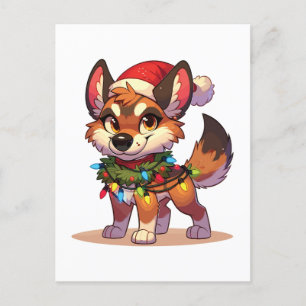 Dingo Feliz Navidad Animales de Invierno Cute Ding