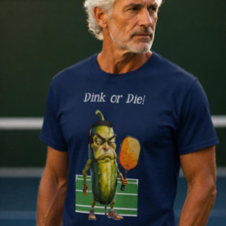 "Dink or Die" divertida camiseta de pickleball