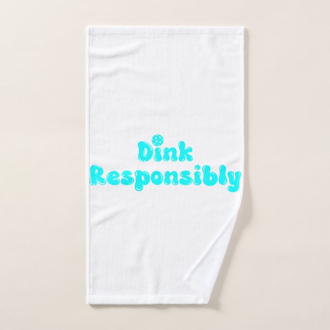 Dink Responsable - Gracioso Regalo De Pickleball (Toalla de mano)
