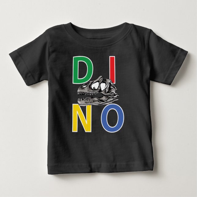 DINO - Camiseta Black Baby Fine Jersey (Anverso)