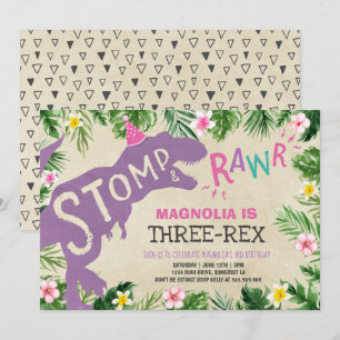 Dino, Chica de la invitación a los tres cumpleaños