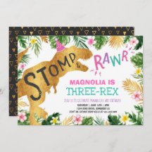 Dino, Chica de la invitación a los tres cumpleaños