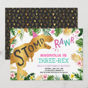 Dino, Chica de la invitación a los tres cumpleaños