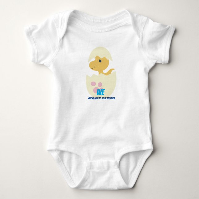 Dino Chick 2 Baby Fine Jersey T-Shirt (Anverso)