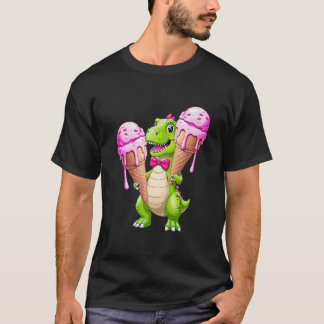 Dino de Guay con helado - camiseta de Personalizad