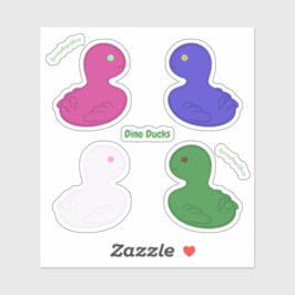 Dino Ducks Pegatina Pack