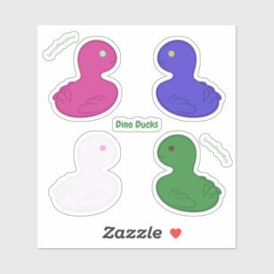 Dino Ducks Pegatina Pack