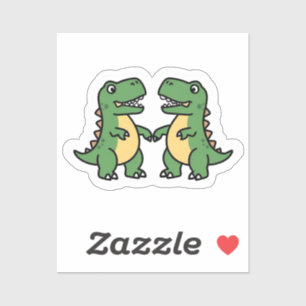 Dino Duo Pegatina