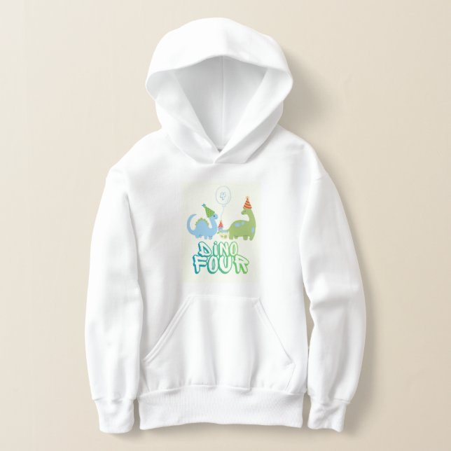 Dino Four Birthday Hoodie (Distribución )