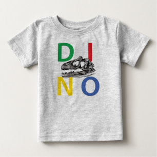 DINO - Heather Gray Baby Fine Jersey T-Shirt
