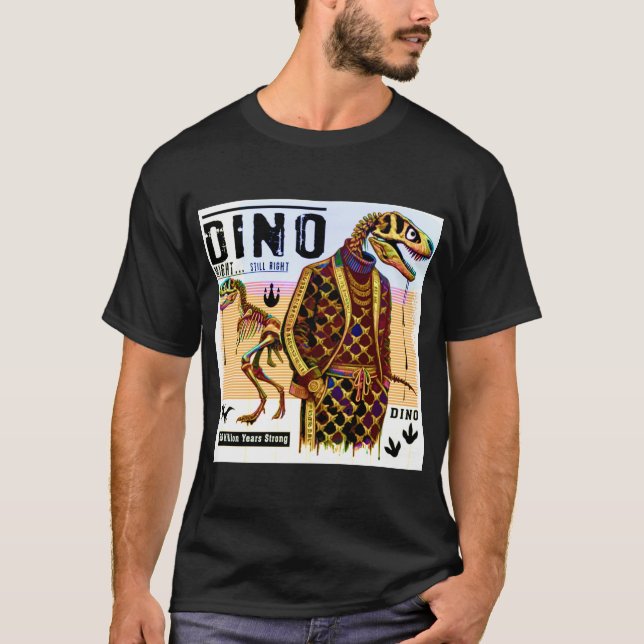 Dino podría ser una camiseta - Gracioso té gráfico (Anverso)