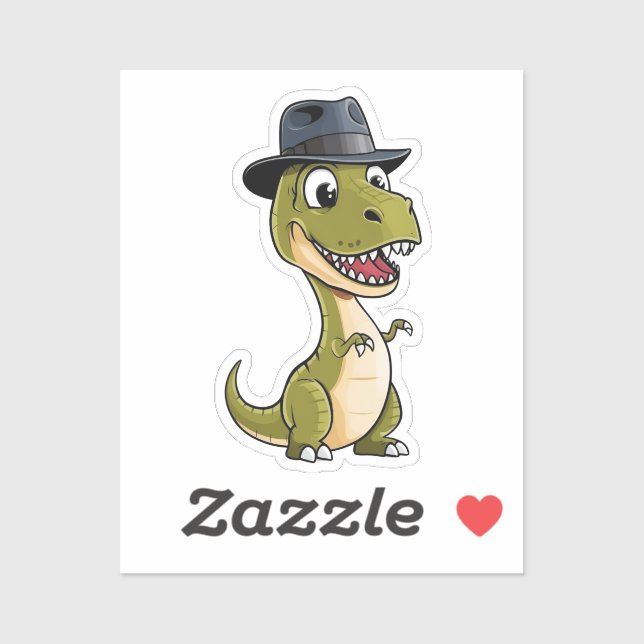 Dino tiene un Pegatina de estilo (Hoja)