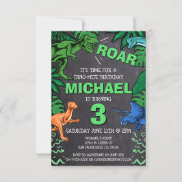 Dino Trex Jurassic Boy Dinosaur Cumpleaños